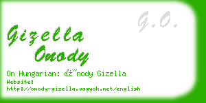 gizella onody business card